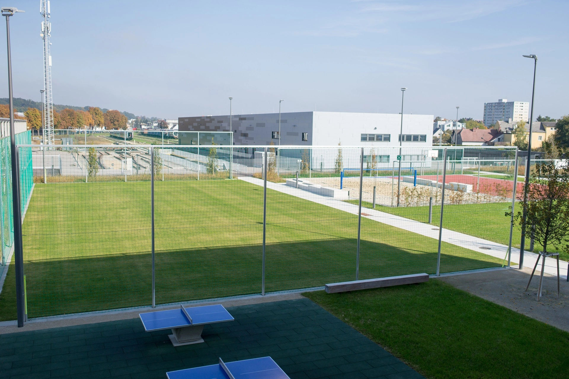 Sportanlage Außenbereich Bildungscampus St. Pölten.
